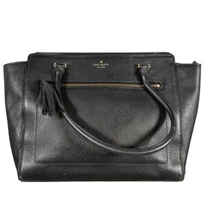 Kate Spade Patterson Drive Maisie Tote Black Pebbled Leather Large Bag Used
